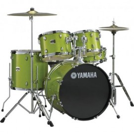 Bateria Yamaha Gigmaker Verde Con Platillos - Envío Gratuito