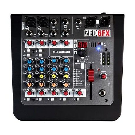 Mezcladora Análoga ZED-6FX Allen  Heath - Envío Gratuito