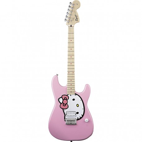 GUIT. ELECT. FENDER HELLO KITTY STRAT (ROSA) - Envío Gratuito