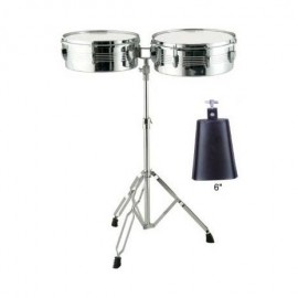 Timbales Con Cencerro Princess TBS-1413 - Envío Gratuito