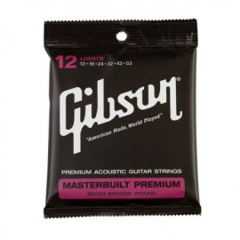 Cuerdas Para Guitarra Gibson Masterbuilt Premium 012-053 - Envío Gratuito